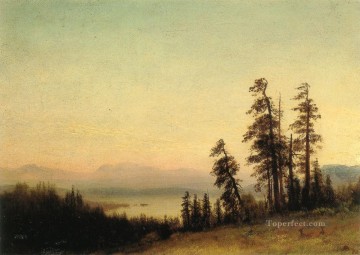 paisaje con ciervos albert bierstadt Pinturas al óleo